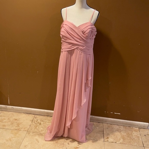 David's Bridal Dresses & Skirts - Formal mauve pink long dress. Size 20 Tailored. So it fits more like an 18